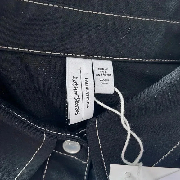 & OTHER STORIES Topstitched Belted Jumpsuit sz 8 - Picture 5 of 10